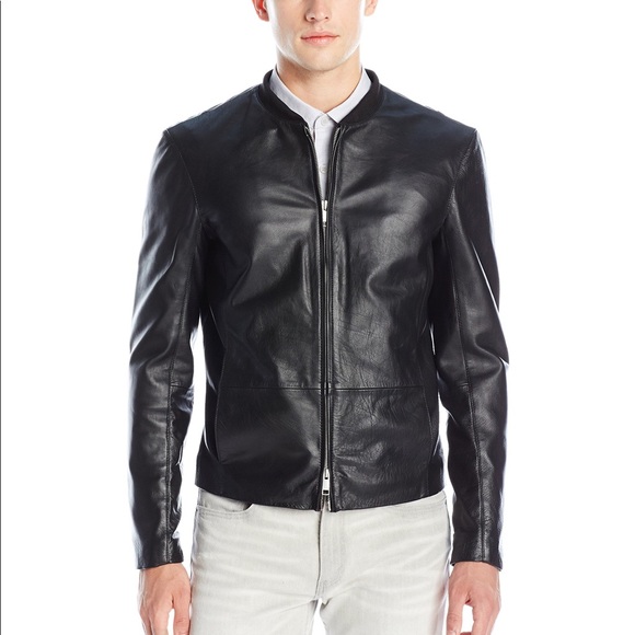 armani exchange leather jackets